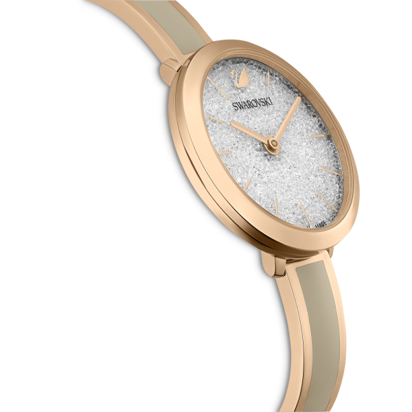 Relógio Swarovski Crystalline Delight Cinzento Acabamento em Rosa Dourado