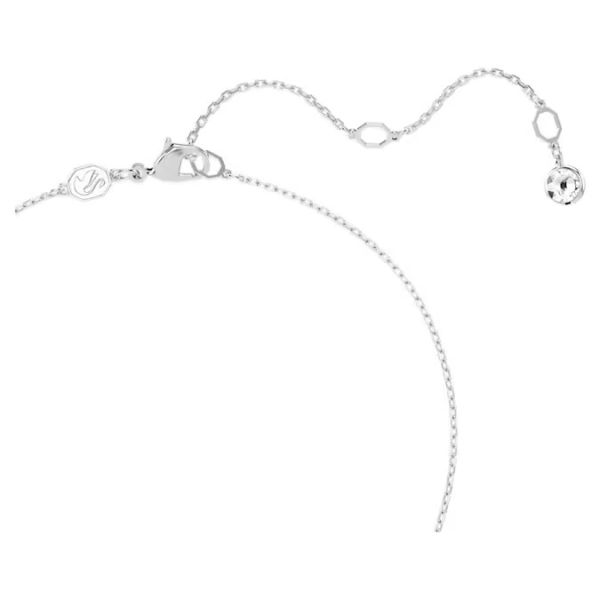Pingente Swarovski Dextera Lapidação redonda Esfera e cubo Branco Lacado a ródio