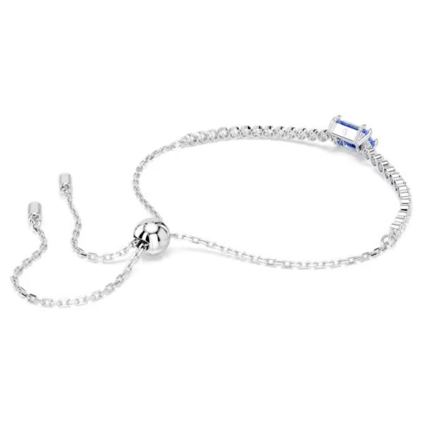 Pulseira Swarovski Matrix Tennis Combinação de lapidações Azul Lacado a ródio
