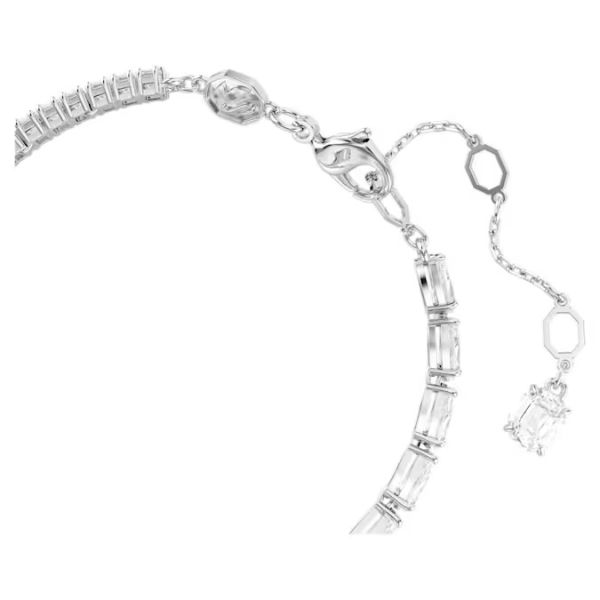 Pulseira Swarovski Matrix Combinação de lapidações Branca Lacado a ródio