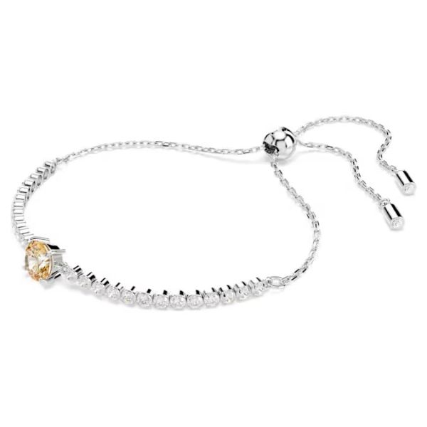Pulseira Swarovski Matrix Tennis Combinação de lapidações Amarelo Lacado a ródio