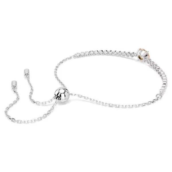 Pulseira Swarovski Matrix Tennis Combinação de lapidações Amarelo Lacado a ródio