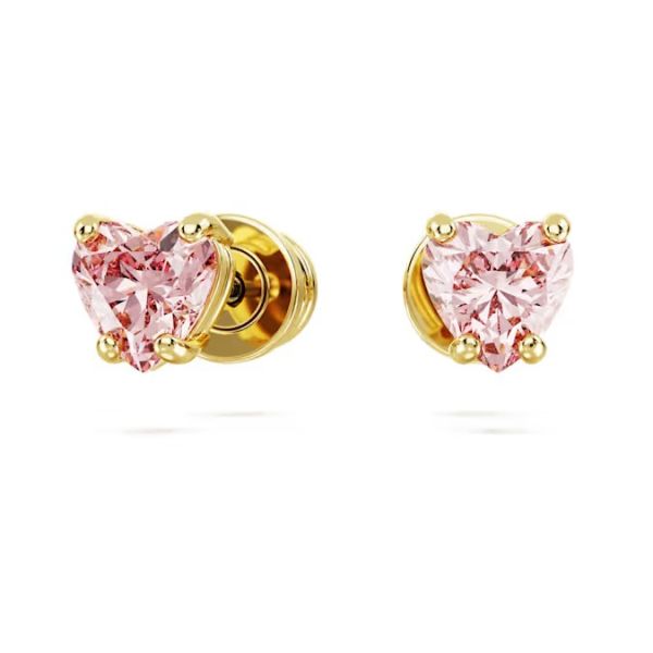 Conjunto Swarovski Good Luck Trolls Troll Rosa Lacado a dourado