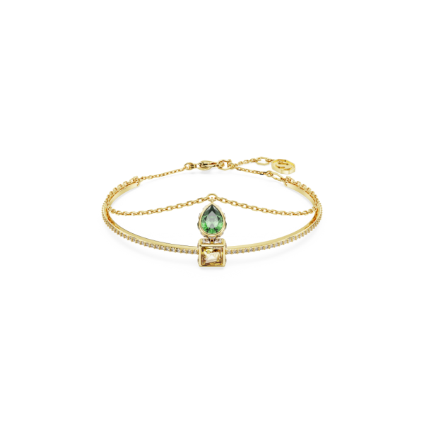 Bracelete Swarovski Stilla Combinação de Lapidações Multicor Lacado a Dourado