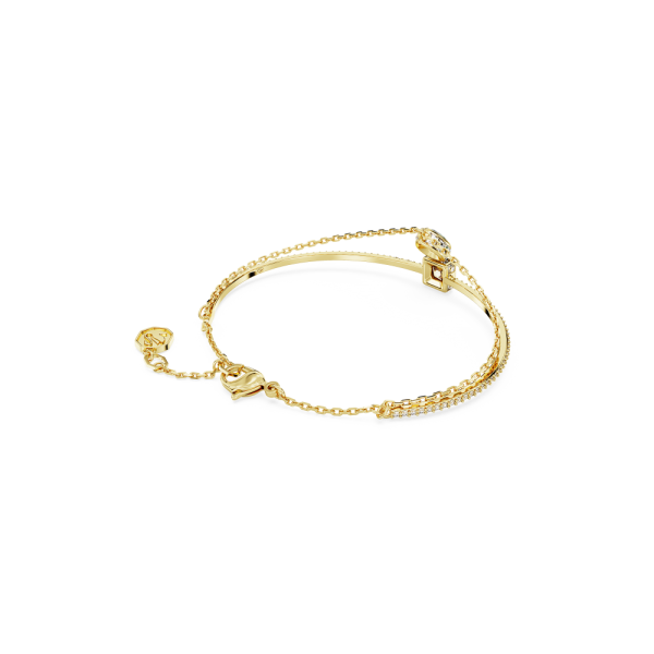 Bracelete Swarovski Stilla Combinação de Lapidações Multicor Lacado a Dourado