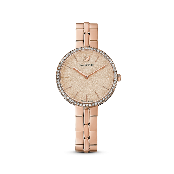 Relógio Swarovski Cosmopolitan Rosa Acabamento em Rosa Dourado