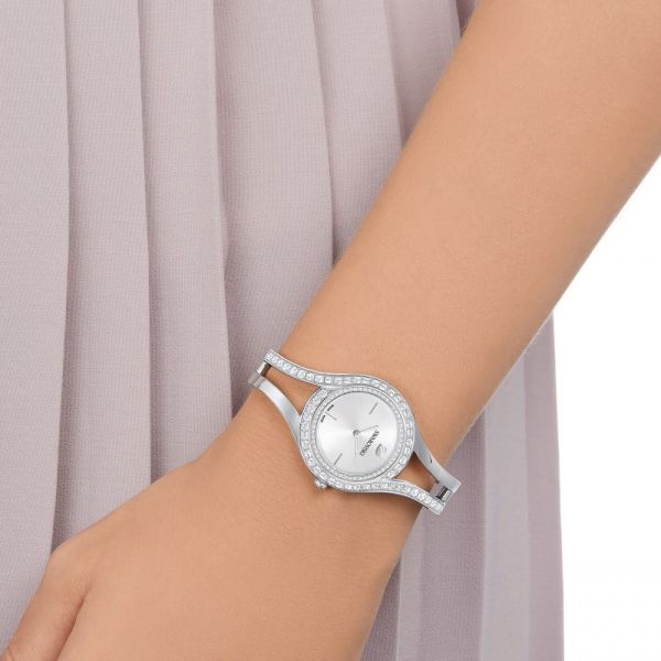 Relógio Swarovski Eternal Fabrico suíço Pulseira de metal Prateado Aço inoxidável