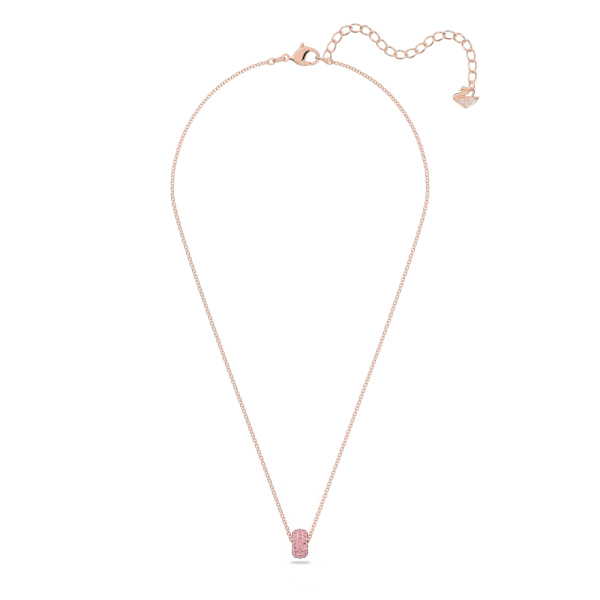 Pingente Swarovski Stone Rosa Lacado a Rosa Dourado