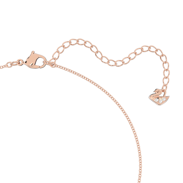 Pingente Swarovski Stone Rosa Lacado a Rosa Dourado