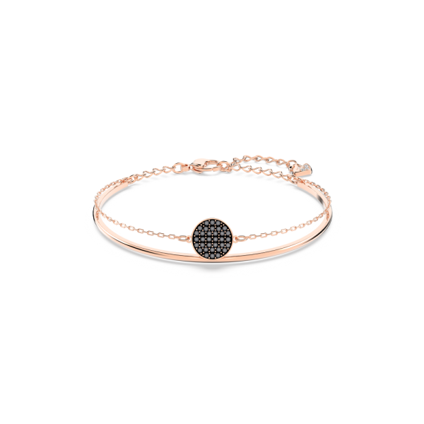 Bracelete Swarovski Ginger Cinzenta Lacado a Rosa Dourado