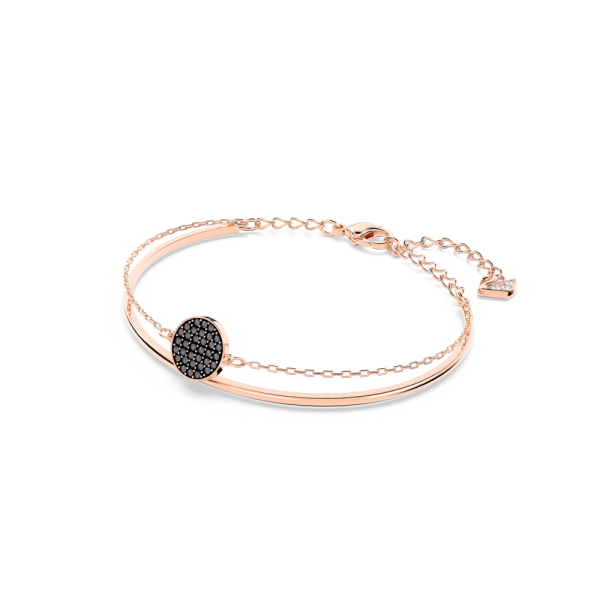 Bracelete Swarovski Ginger Cinzenta Lacado a Rosa Dourado